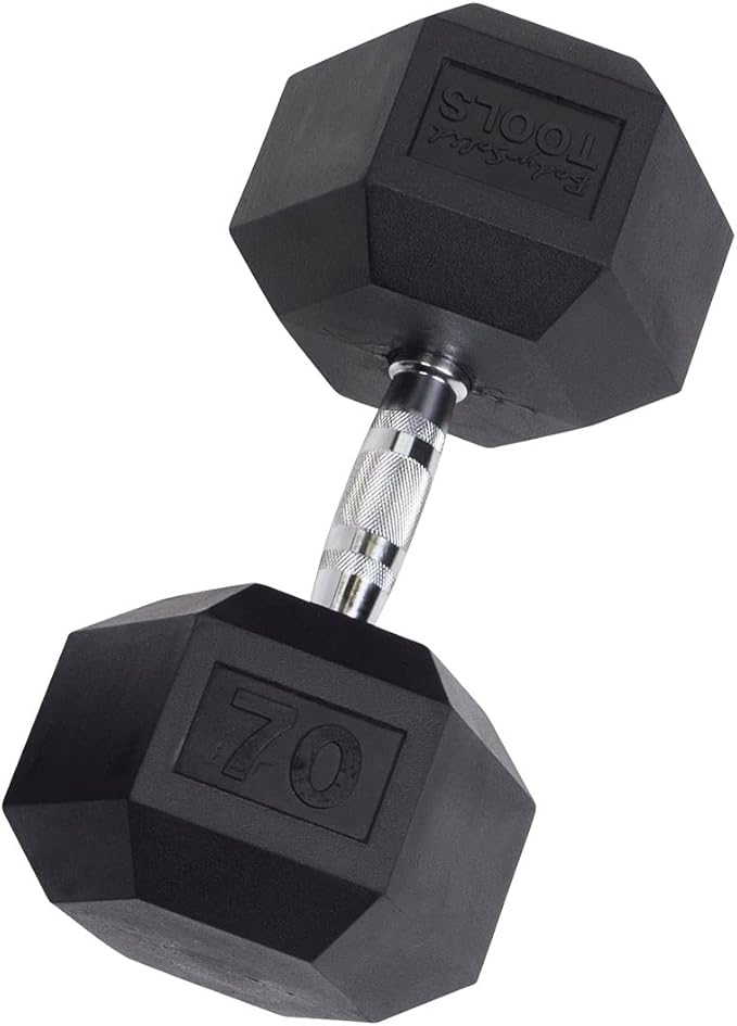 Body-Solid Rubber Coated Hexagon Dumbbells