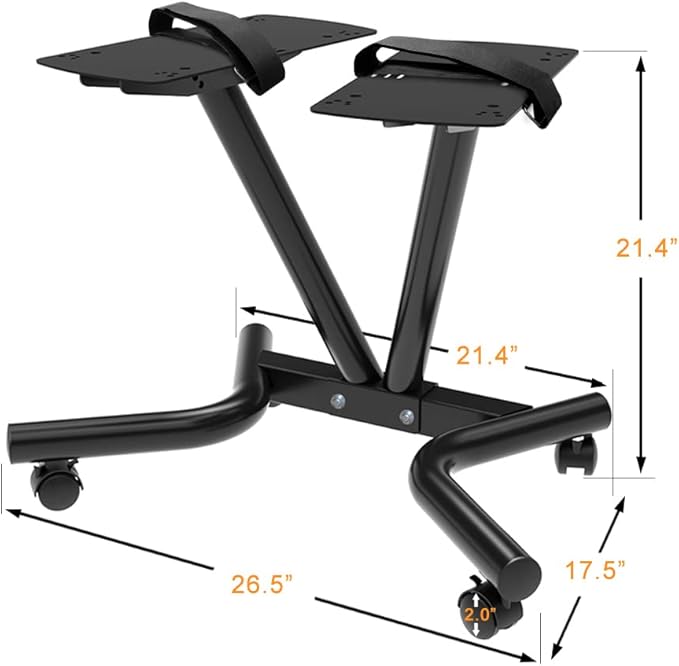 Ativafit Adjustable Dumbbell Stand Fitness Dial Dumbbell Rack