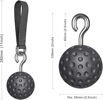 SELEWARE Pull Up Ball Grip, Non-Slip Rock Climbing Holds Pull Up Power Ball for Strength Training Attachment, Neutral Grip Pull Up Handles for Chin Up Bar, Kettlebell, Barbell Home Gym Workout