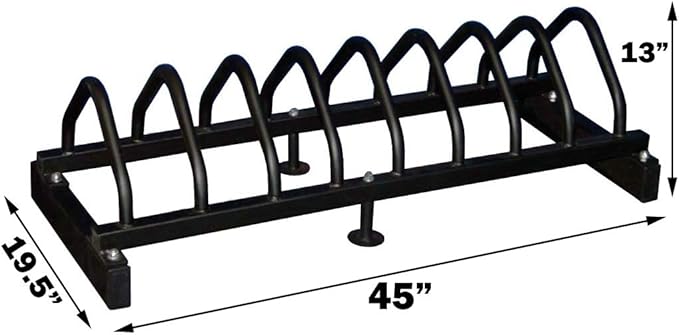 Olympic Bumper Plate Rack (Weights Not Included)