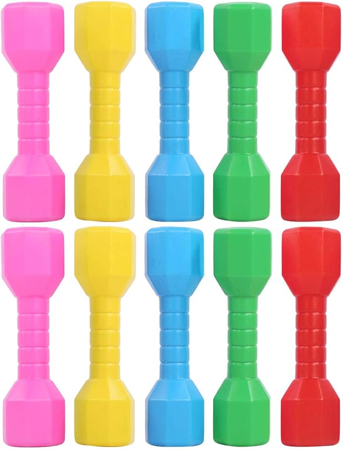 Kids Plastic Hand Dumbbells 10Pcs/Set Dumbbells