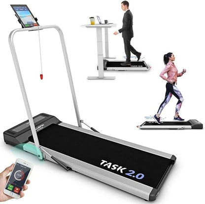 Bluefin Fitness Kick 2.0 | Task 2.0 | Innovative High-Speed Folding Treadmill | Home Walkpad | Joint Protection Tech | Compact Walking | Running Machine | Home Gym Office | Bluetooth