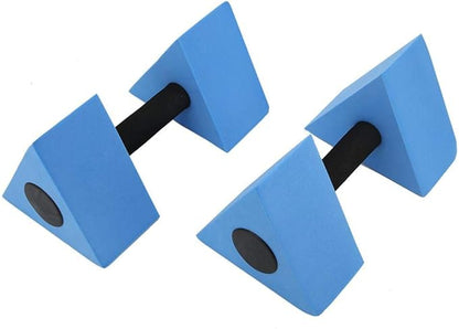 VGEBY Triangle Dumbbells 2Pcs EVA Water Weight Barbell Fitness Equipment(Blue) Water