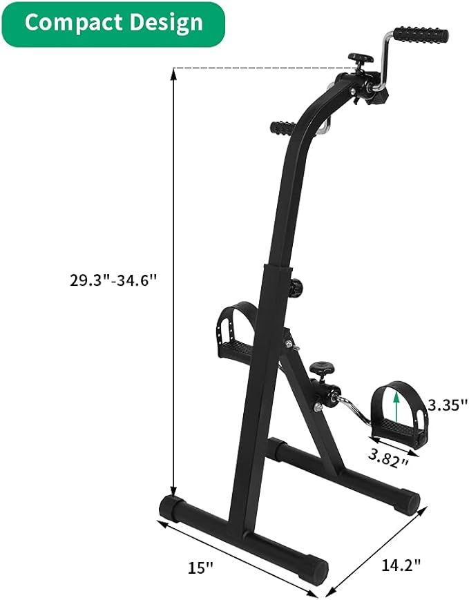 VIVIJASON Foldable Pedal Exercise Bike for Seniors