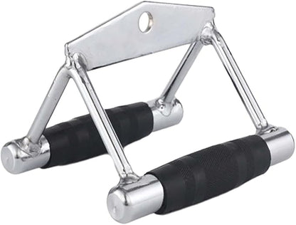 Heavy Duty Double D Handle, Ergonomic Grip V Bar Cable Attachment, Cable Machine Accessories for Home Gym