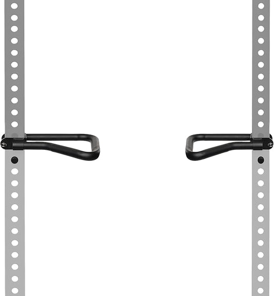 Dip Bar Attachment for Squat & Power Rack – Compatible for 2x2-2.5x2.5-3x3 Inches Tube with 1-Inch Hole Racks – (Pair)