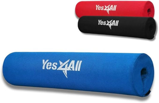 Yes4All Barbell Thick Foam Nylon Pad, Neck Shoulder Protective Pad For Lunges, Squats And Hip Thrust Fit Standard Olympic Bar