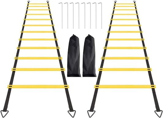 1/2/4 Pack Agility Ladder Set 8 Rungs/12 Rungs/12 Rungs