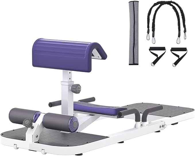 Hip Thrust Machine with High Resistance and Protectors Pad - 3D High Density Polyurethane Cushion - Premium Squat for at Home Gym-Comes with Handles to Exercise Your Arms