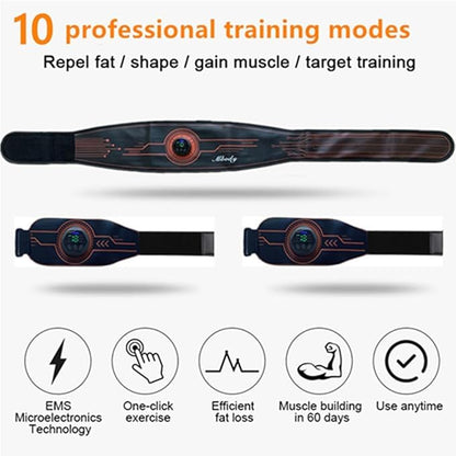 EMS Fitness Workout Belt for Abdominal/Waist/Arm/Leg Full Set Fit 23''-60''