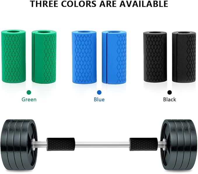 Barbell Grips,Dumbbell Grips for Hands Anti-Slip Barbell Grips for Dumbbell Adapter Barbell and Dumbbell Fat Bar Grip for Weightlifting Superior Barbell Handle Grip& Fat Bar Training