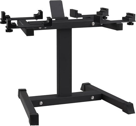 VEVOR Adjustable Dumbbell Stand, 300LBS Max Weight capacity Home Fitness Rack and Stand with Media Rack, Safe and Convenient Dumbbell Weight Holder, Perfect for Home Gym Strength Training