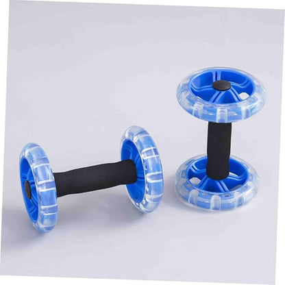 Kisangel Exercise Roller Weight Loss Equipment Exercise Abdominal Roller Ab Exercise Roller Hand Weights Dumbbell Yellow Fitness Exercise Device Fitness Wheel Wire Wheel