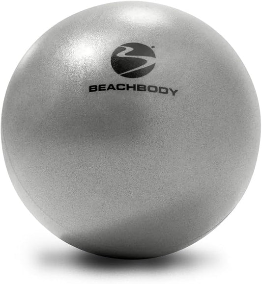 BODi Core Ball for Core Strengthening, 8" Small Exercise Ball, Home Gym Workout Equipment for Yoga, Pilates, Fitness, Lightweight Durable & Easy to Grip, Inflation Straw and Plug Included, Silver