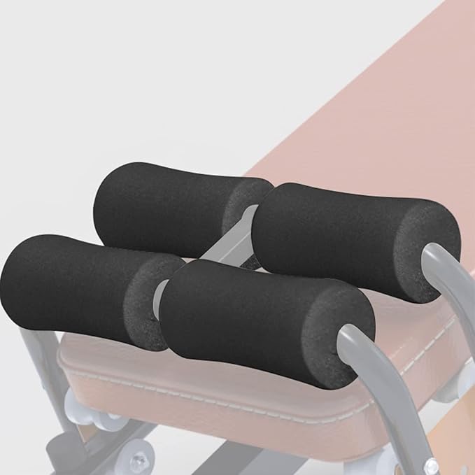 Foam Foot Pads Rollers Set of a Pair，Machine tube leg foam roller pad replacement，Leg Extension for Weight Bench for Inversion Table，Weight Bench and Exercise Machines Equipments