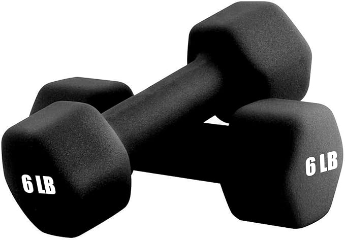 Portzon 10 Colors Options Compatible with Set of 2 Neoprene Dumbbell,1-15 LB, Anti-Slip, Anti-roll, Hex Shape