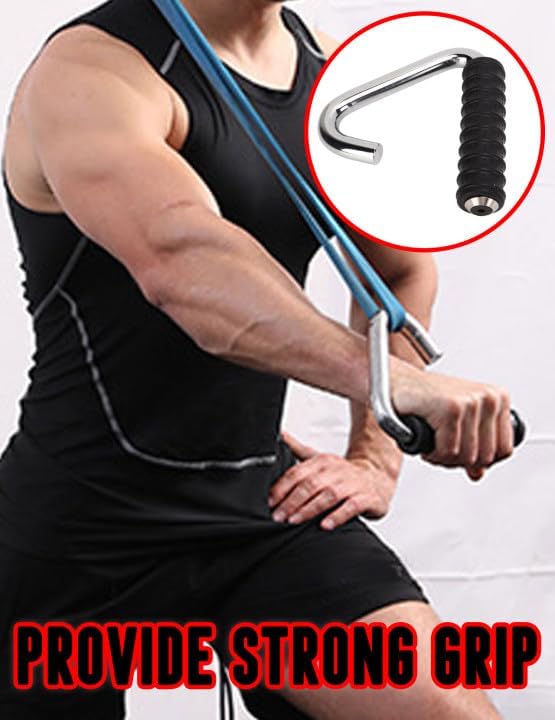 Pull Up Handles Grips, Heavy Duty C Shaped Cable Machine Handles Exercise Handle for Home Gym Pull-up Bars Barbells