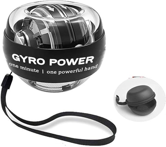 Auto Start Wrist Gyro Ball, Gyroscopic Wrist Booster and Forearm Exerciser for Bones and Muscles of The Arms Wrists with LED Lights.