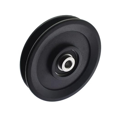 Universal Nylon Gym Cable Pulley Wheel 4.5 in/115MM Rotation 360 Degree Traction Bearing Pulley Wheel for Cable Machine Gym Equipment DIY Gym Pulley System Garage Door Home Gyms