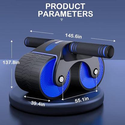 AB Wheel Roller with Automatic Rebound Assistance and Resistance Springs Perfect Home Gym Equipment for Men Women Abdominal Exercise Abdominal Fitness