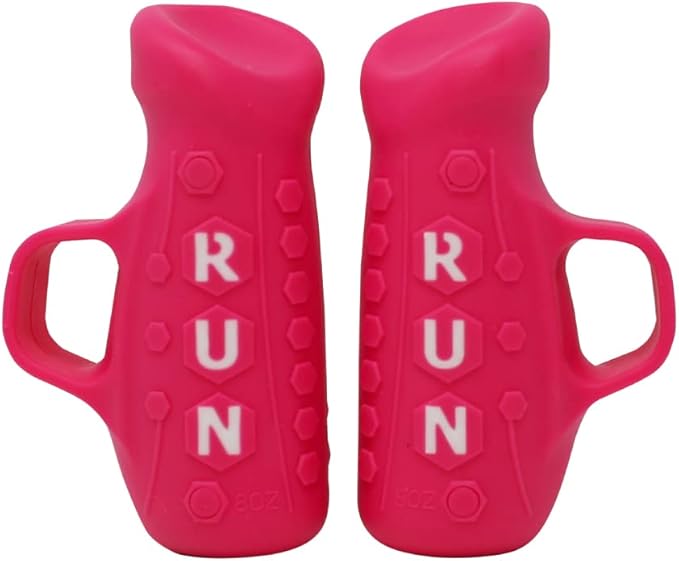 YOUTH Gripped Running Pods Handheld Weights Set Ergonomic with Anti-Slip Silicone Grip for Kids. PERFECT for Youth Sports Training - 2 Pods, 0.5 lbs each