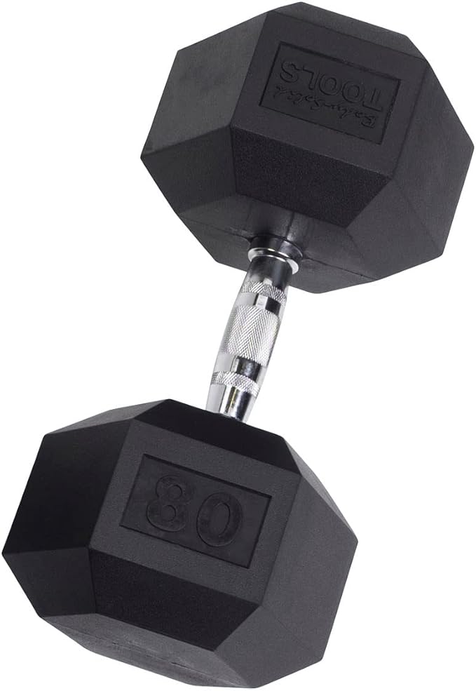 Body-Solid Rubber Coated Hexagon Dumbbells