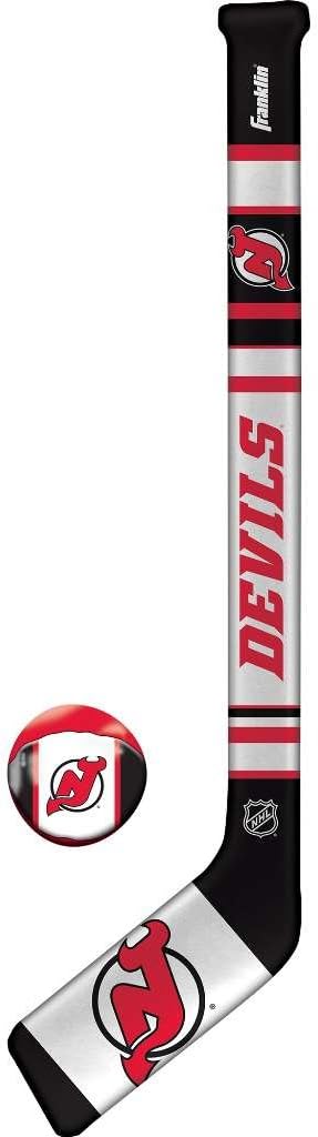 Franklin Sports NHL Team Mini Soft Hockey Stick Set - NHL Team Soft Foam Mini Hockey Stick and Ball - Great Toy for Kids