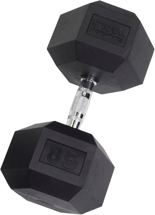 Body-Solid Rubber Coated Hexagon Dumbbells, Hand Weights For Men and Women, Weights Dumbbell for Strength Training, Body Building Home Gym Training Gear