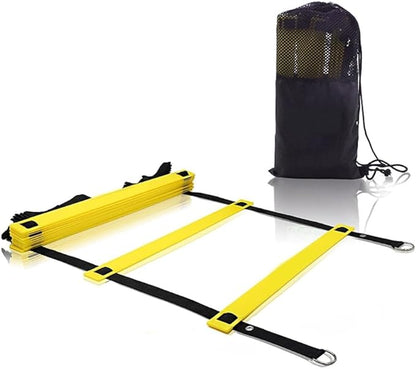 Agility Ladder – Speed Ladder for Agility and 12 Yellow