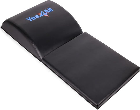 Yes4All Ab Mat Tailbone & No Tailbone, Foldable Abdominal Exercise Sit Up Support Pad for Core Training and Lower Back