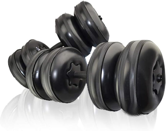 Water Filled Dumbbells Set - Water Filled Weights - Portable Travel Weights - Weights Adjustable Dumbbells - Portable Fitness Equipment - Strength Training - Fitness and Shaping