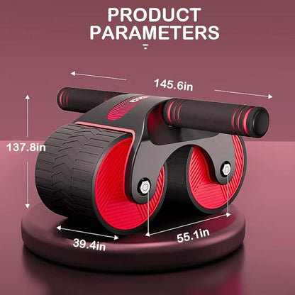 AB Wheel Roller with Automatic Rebound Assistance and Resistance Springs Perfect Home Gym Equipment for Men Women Abdominal Exercise Abdominal Fitness