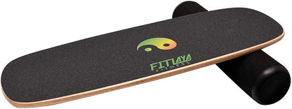 Fitlaya Fitness Balance Board Trainer Wooden Training Equipment for Fitness Workout, Hockey‎, Skateboarding, Surfing and Snowboarding