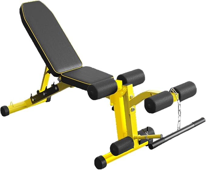 Utility Weight Bench with Leg Extension - Multi-Position Adjustable Bench for Strength Training, Dumbbell Exercise and Ab Workouts