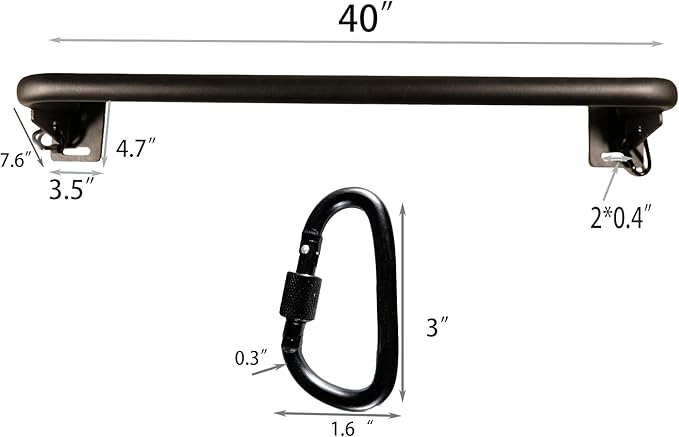 Pull-Up Bars.Door pull-up bar . Diameter 1.3 inches.Reinforced steel Max 520LBS upper body fitness workout bar. Door multi-grip. Home gym portable, versatile, indoor pull-up. Yoga on the door, swing on the door.Pull Up Bar for Doorway .