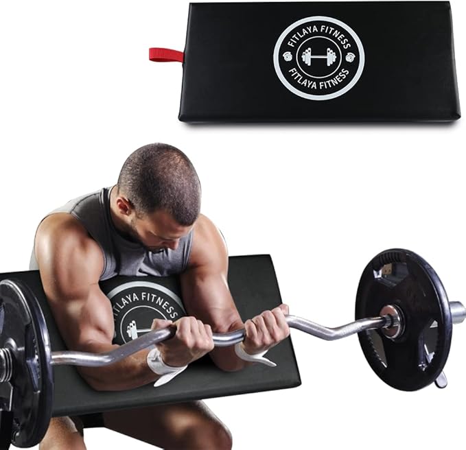 Fitlaya Fitness Preacher Curl Pad Barbell & Dumbbell