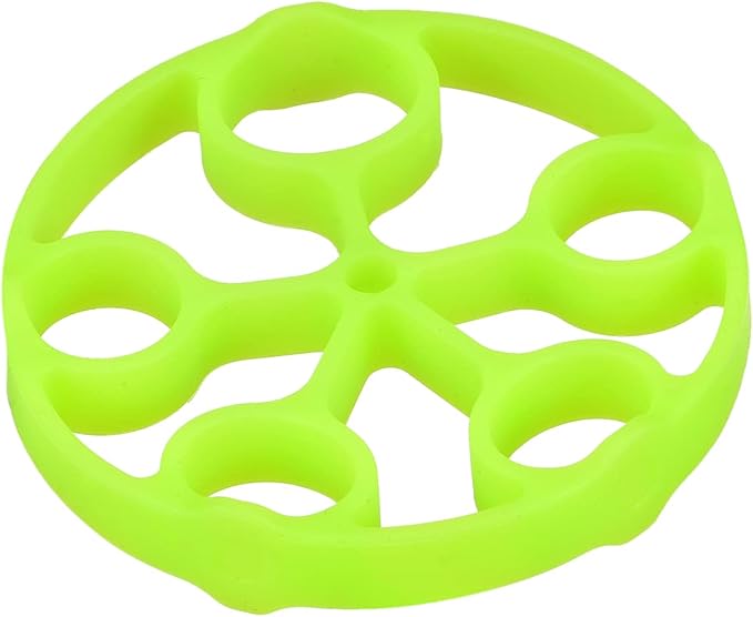 uxcell Finger Stretcher Exerciser, 6.6LB Silicone Hand Grip Strengthener Finger Strength Trainer for Rock Climbing Athletes Workout Green