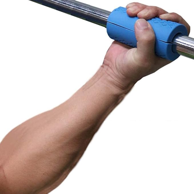 Barbell Grips - Thick Dumbbell Grips Arm Blaster Adapter with High-Density Silicone Rubber, Bar Grips for Weightlifting Muscle Growth Rapidly and Hands Stress Relieve