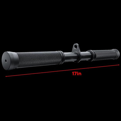 Straight Bar Cable Attachment for Gym, Rotating Straight Bar with Non-Slip Rubber Handle Grip, Universal Attachment for Cable Machines Pulley System