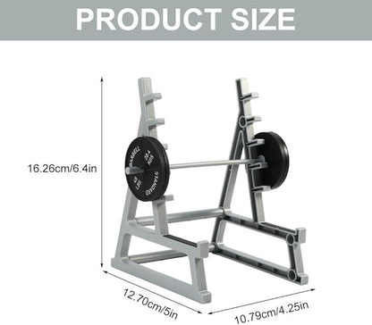 Barbell Rack Pen Holder, Squat Rack Pen Holder for Fitness Enthusiasts and Weightlifting Fans, Gym Theme Decorations Gift, Fun Desk Accessories (As Shown)