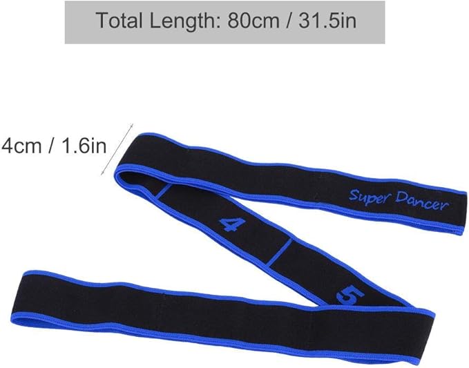 Stretch Band, 8 Loops Elastic Resistance Exercise Band for Ballet Dance Gymnastics Training