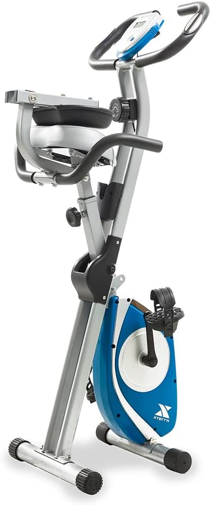 XTERRA Fitness Folding Exercise Bike, 225 LB Weight Capacity