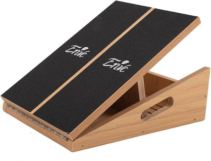 Slant Board for Calf Stretching, Calf Stretcher Slant Board Adjustable Wooden Slant Board/Calf Incline Board Incline Board Calf Stretch Wedge Board with Anti-Slip Surface, Adjustable and Portable