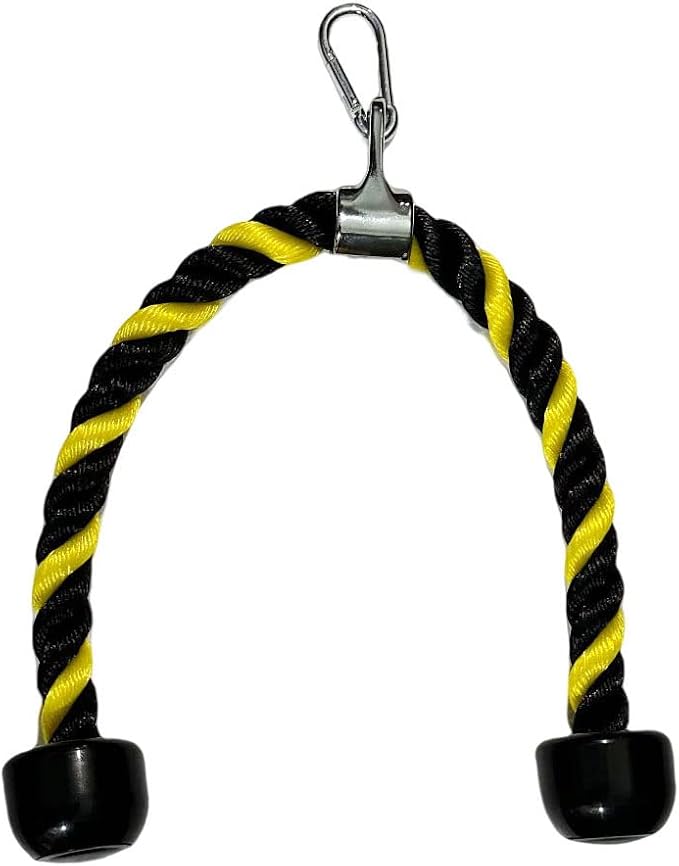 27-Inch Tricep Rope Cable Attachments – Versatile Home Gym Cable Machine Accessories – LAT Pull Down Attachment for Enhanced Weight Fitness