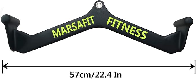 Home Gym Fitness Rowing T-bar V-bar Pulley Cable Machine Attachments, Bicep Curl Tricep Lat pulldown Bar Back Strength Training Handle Grips Lat Pull Down Bar Press Down Exercises