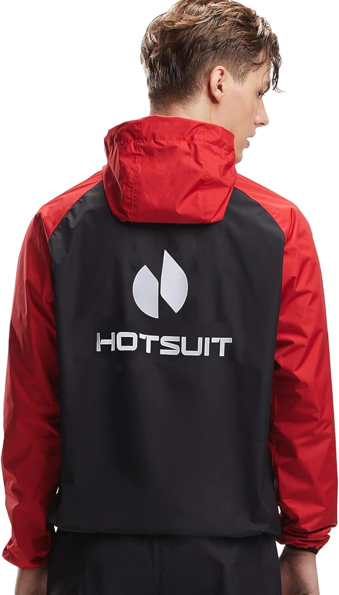 HOTSUIT Sauna Suit for Men Sweat Sauna Jacket Pant Gym Workout Sweat Suits