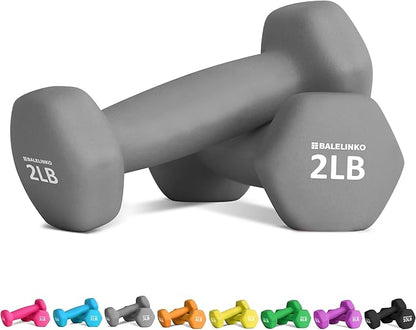 Balelinko Home Gym Equipment Workouts Strength Training Weight Loss Pilates Weights Yoga Sets Weights for Women, Men, Seniors and Youth