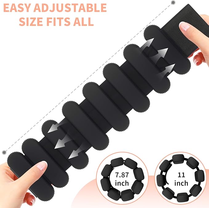 Adjustable Ankle Weights for Women Men,Wrist Weights set for Walking Running,1 Pair (1Lbs Each) Silicone Workout Weights for gym fitness, Jogging,yoga,pilates,strength training,physical therapy