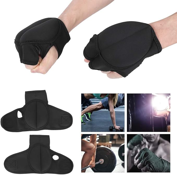 1 Pair Weighted Gloves Wrist Weighted Sandbag Portable Wrist Sandbag for Strength Training, Weighted Grip Gloves for Fitness Gym