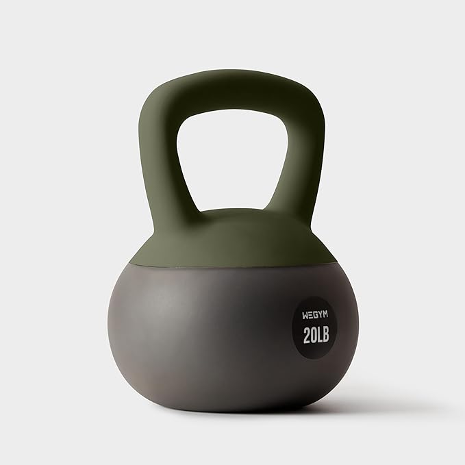 Soft Kettlebells with Cushioned Impact-Resistant Base and Anti-Slip, Wide-Grip Handle for Home Workouts, Weightlifting, and Personal Training